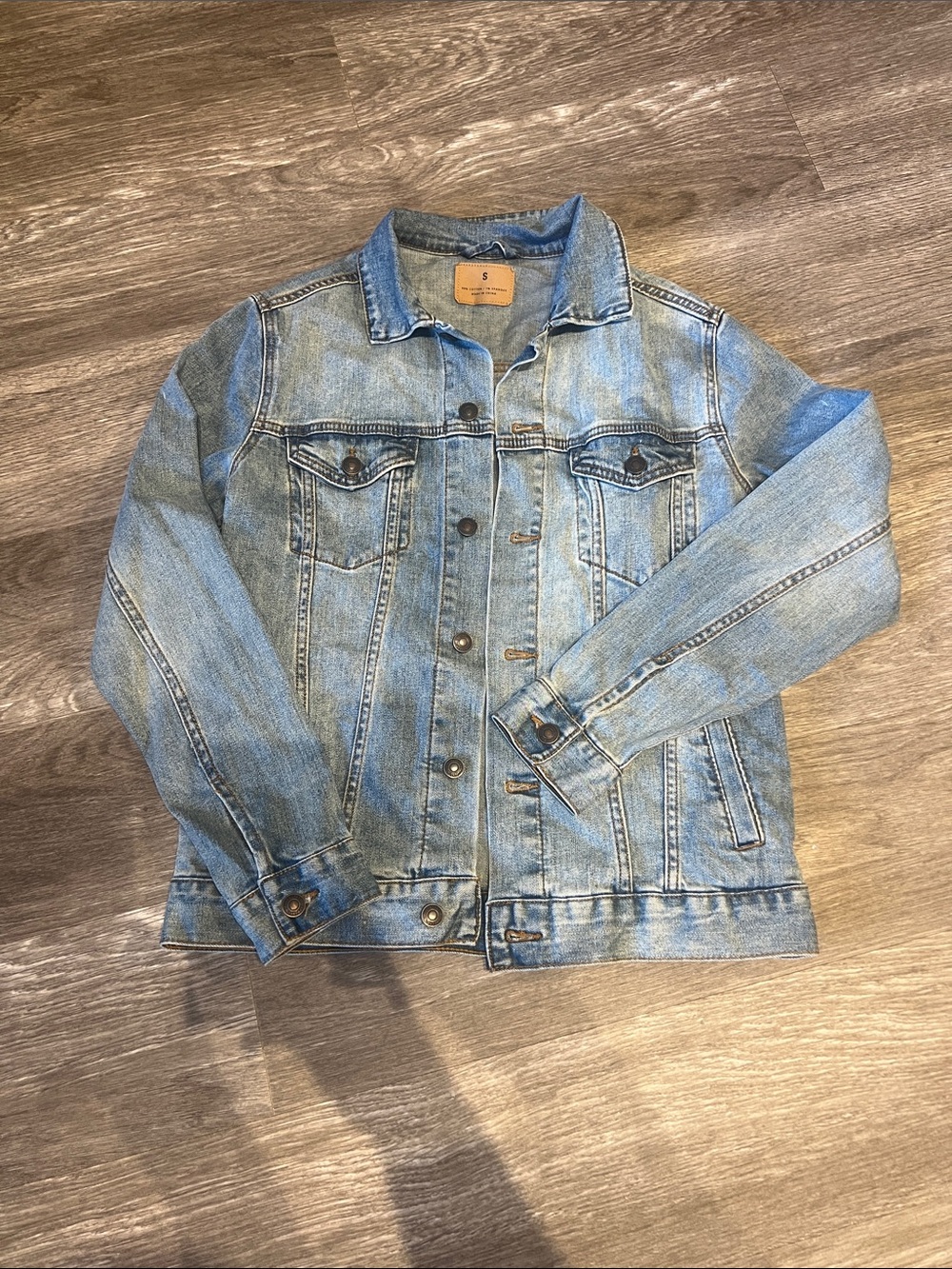 Classic Cartoon Light Blue Denim Jacket - Women's